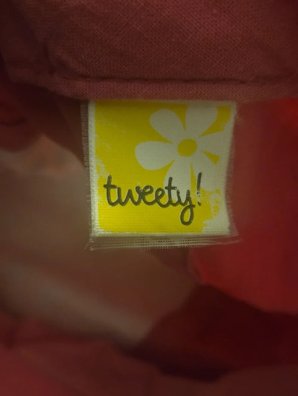 Pink Tweety Kids Baseball Hat with Heart Motif